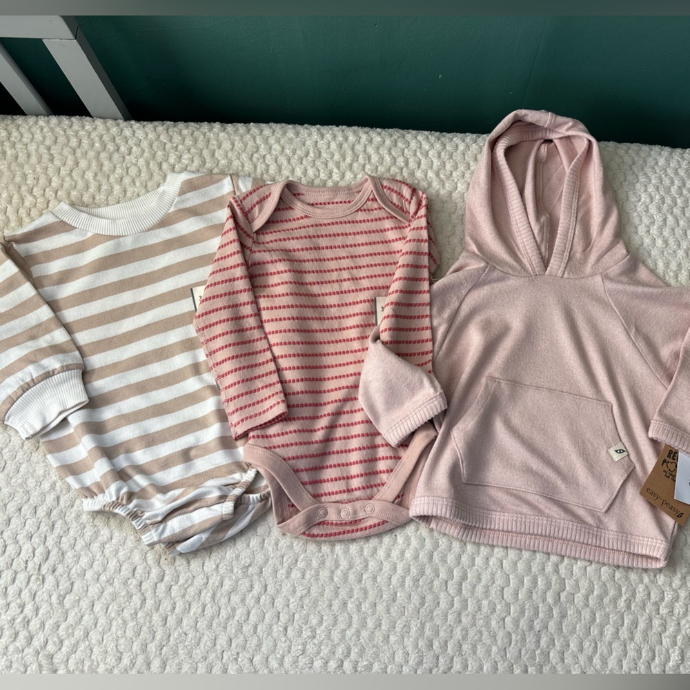 NWT Easy Peasy Baby Girl Bundle 3-6 months